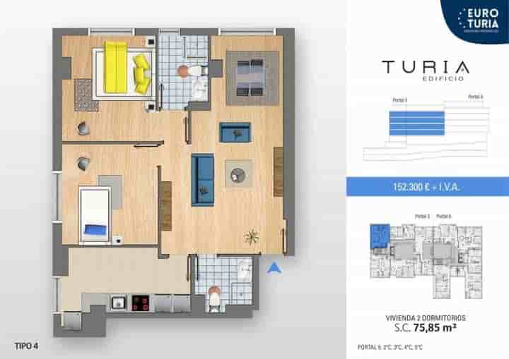 Apartamento en venta en Arroyo de la Encomienda