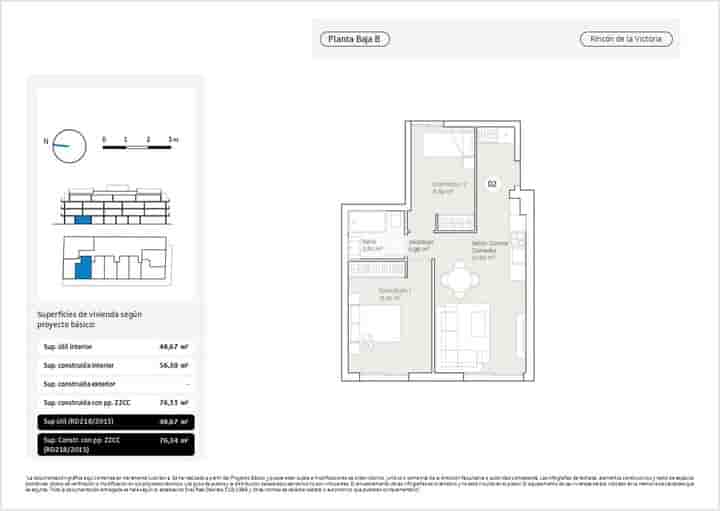 Apartamento para venda em Rincón de la Victoria