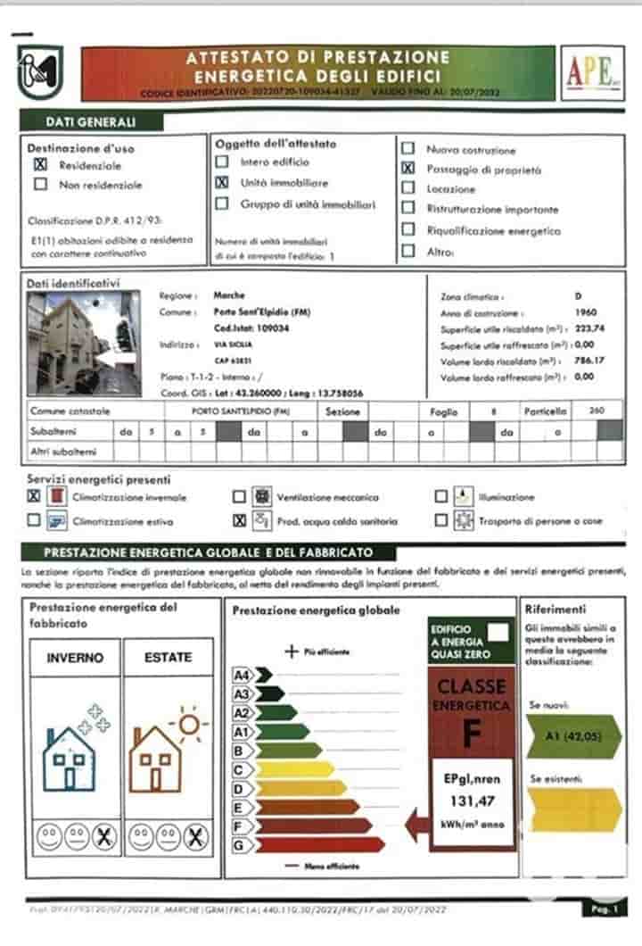 Дом для продажи в Porto SantElpidio