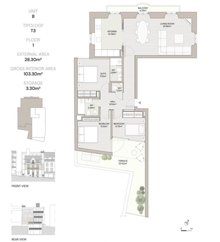 3 bedrooms apartment for sale in Cascais e Estoril, Portugal - Image 6